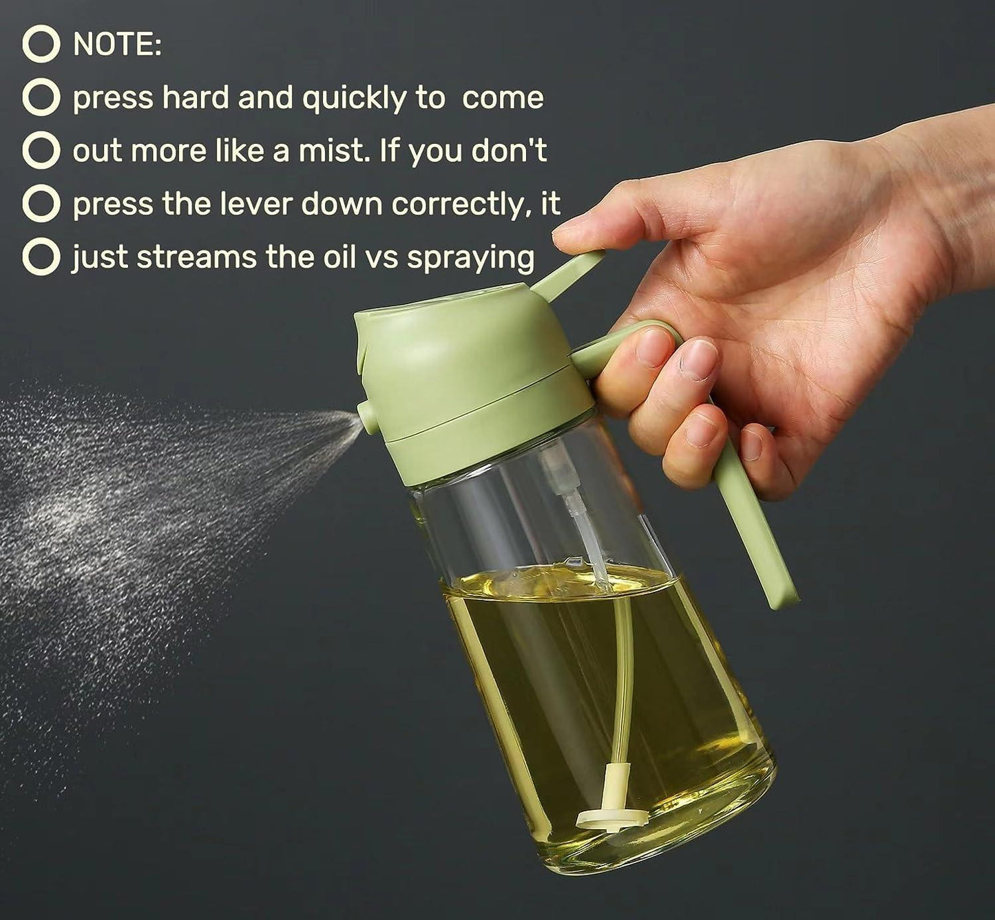 Glass Portable Sprayer Oil Dispenser
