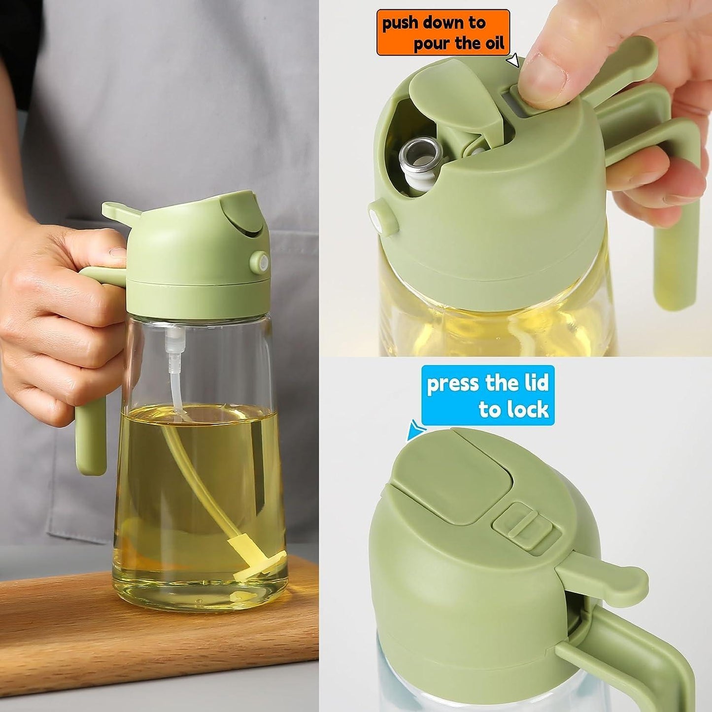 Glass Portable Sprayer Oil Dispenser